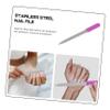 minkissy 6pcs Nail Accessories Fingernail Files Nail Art Tools Sanding Block Board for Treatment Manicure Rosy view 2