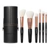 Morphe Rose Away Makeup Brushes - 6 Piece Make Up Brush Set of Eye and Face Brushes - Made with Synthetic Bristles and Includes Makeup Brush Case (6 Count) view 1