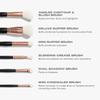Morphe Rose Away Makeup Brushes - 6 Piece Make Up Brush Set of Eye and Face Brushes - Made with Synthetic Bristles and Includes Makeup Brush Case (6 Count) view 4