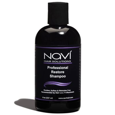 Navi Professional Strength Hair Loss Shampoo for Hair Growth, DHT Blocker Shampoo for Thinning Hair with Biotin Keratin and Vitamin E, Paraben and Sulfate Free, Hair Regrowth for Men and Women, 8 oz