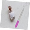 KALLORY 4pcs Stainless Steel Pedicure Kit for Women Double-Sided Nail File Board Manicure Kit Nail Sanding Block Professional Rosy view 4