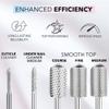 Kiara Sky Small Barrel Fine Universal Nail Drill Bit for E-file | with Safety Edge for Cuticle and Nails Care | Non-Coated view 4