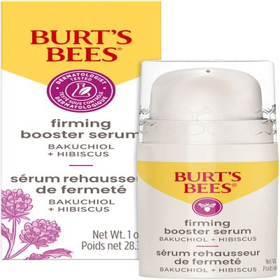 Burt's Bees Firming Collagen Face Serum, Natural Origin Retinol Alternative Improves Skin Texture & Supports Anti-Aging, with Bakuchiol, Lightweight - Firming Booster (1 oz)