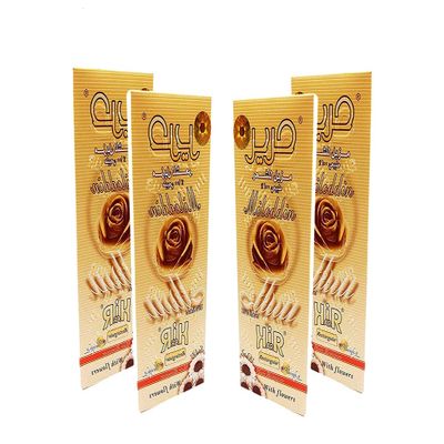 Harir Sweet Packets Hair Removal Wax Waxing Sugar Sugaring Paste 100% Natural All Essence All Body Parts All Hair Types Bikini Brazilian Underarms Face Easy to Prepare (4 Packs x 400 gm) Total 14 oz