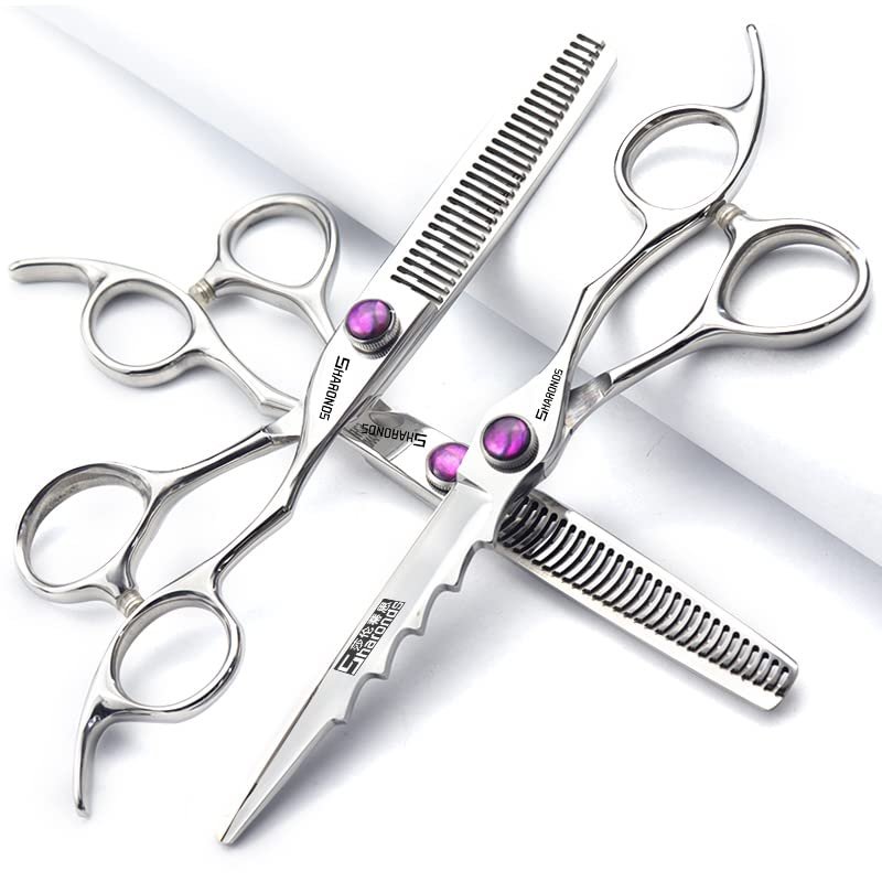 6/6.5 inch professional salon hairdressing scissors Japanese steel sharp cutting barber shop hair stylist special hair styling tools (6-inch 3pc)