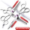 6/6.5 inch professional salon hairdressing scissors Japanese steel sharp cutting barber shop hair stylist special hair styling tools (6-inch 3pc) view 2