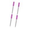 minkissy 4pcs Stainless Steel Nail Art Tool Double Sided Nail Sanding Block for Manicure Pedicure Lightweight Rosy view 1
