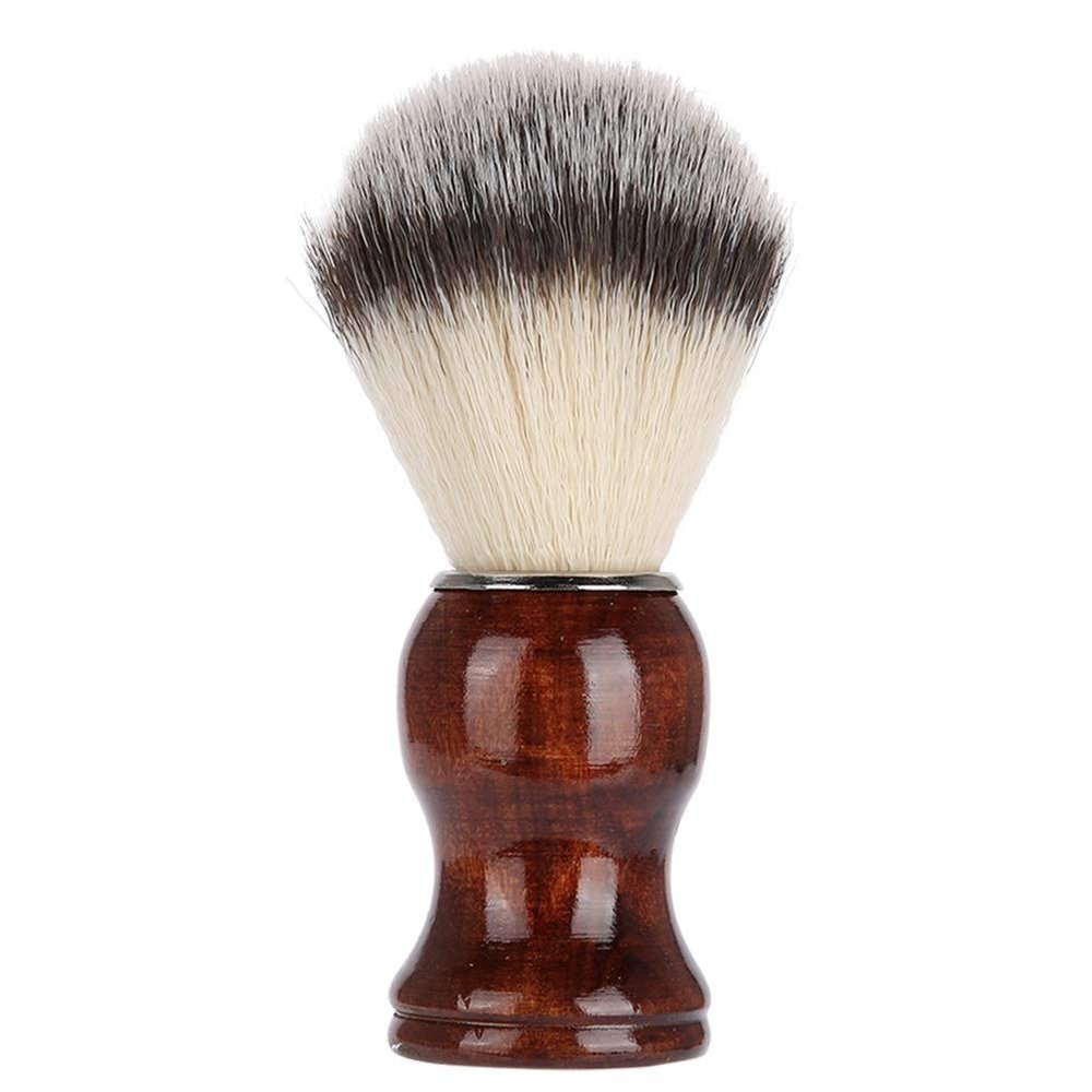 Shaving Brush,Shaving Brush, Portable Men Beard Brush Wood Handle Shaving Brush for Salon Home Travel Use for Home Hair Salon, shaving brush men's shaving brush beard shaving brush salon shaving