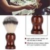 Shaving Brush,Shaving Brush, Portable Men Beard Brush Wood Handle Shaving Brush for Salon Home Travel Use for Home Hair Salon, shaving brush men's shaving brush beard shaving brush salon shaving view 3