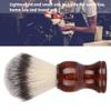 Shaving Brush,Shaving Brush, Portable Men Beard Brush Wood Handle Shaving Brush for Salon Home Travel Use for Home Hair Salon, shaving brush men's shaving brush beard shaving brush salon shaving view 4