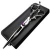 7/8/9inch professional hairdressing scissors silver high hardness 400c stainless steel beauty shop barber shop salon special tools (7 inch flat) view 1