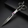 7/8/9inch professional hairdressing scissors silver high hardness 400c stainless steel beauty shop barber shop salon special tools (7 inch flat) view 2