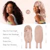 BONNET QUEEN Braid Bonnet Silk Bonnet Foldable Extra Long Wrap for Braids Satin Bonnets with Tie Band Long Sleep Cap, Champagne view 4