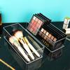 JessLab Acrylic Organizer, 2PK Cube Sections Makeup Organizer for Drawer, Makeup Organizer for Vanity, Countertop, Bathroom, Kitchen and Cabinet Storage(1+3 Compartment) view 4