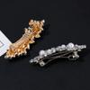 4 PCS Pearl Rhinestone Barrettes for Women, French Rhinestone Pearl Hair Clips Bridal Hair Pins Decorative Hair Accessories Bridesmaid view 3