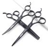 6/6.5/7 Inch Black Hairdressing Scissors Salon Hairdressing Tool 440c High Hardness Stainless Steel Haircut Hair Thinning Hairdressing Scissors (7 Inch 3pc-A) view 1