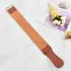 FRCOLOR Straight Strop Tool Dual-sided Artificial Leather Sharpening Strap for Home Use for Precision Shaving and Grooming Father Day view 2
