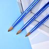 Acrylic Nail Brush for Acrylic powder application, Aluminum Handle and Ferrule, Round Shaped Professional Salon Quality Acrylic Nail Brush (Size 16, Metallic Blue) view 3