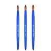 Acrylic Nail Brush for Acrylic powder application, Aluminum Handle and Ferrule, Round Shaped Professional Salon Quality Acrylic Nail Brush (Size 12, Metallic Blue) view 3