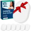HartFelt 7 Pack Body Exfoliation Beauty Box with Body Wash Scrubber | Super Soft Exfoliating Bath Sponges for Shower Women & Men | Chemical-Free Bathing Sponge Set for Dead Skin Removal | Gift Box view 1