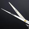 6/6.5/7 Inch Black Hairdressing Scissors Salon Hairdressing Tool 440c High Hardness Stainless Steel Haircut Hair Thinning Hairdressing Scissors (7 Inch / 2 Pieces B) view 4