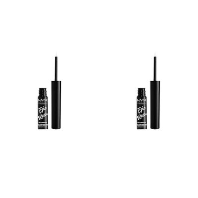 NYX PROFESSIONAL MAKEUP Epic Wear Liquid Liner, Long-Lasting Waterproof Eyeliner - White (Pack of 2)