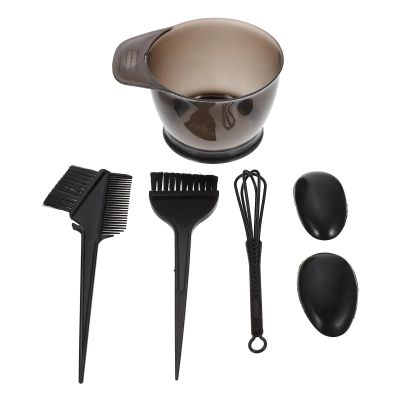 Healifty Hair Dye Coloring Kit 5 piece Set Black Plastic