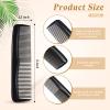 Didaey 50 Pcs Pocket Combs for Men 5 Inch Cutting with Wide and Fine Teeth Plastic Professional Barber Haircut Small Anti Static Combs for Women Grooming Accessories for Beard(Black) view 2