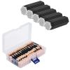 Eyeshadow Applicators and Micro Swabs- Cuttte 500 PCS Disposable Micro Swabs Microfiber Wands for Eyelashes Extensions and 120PCS Disposable Eye Shadow Sponge Applicators view 1