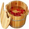 Sauna Wooden Bucket,Relax Pedicure Foot Bath,Foot Massage Spa for Home,Foot and Leg Spa for Adults Foot Spa Household Wash Ba view 1