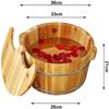 Sauna Wooden Bucket,Relax Pedicure Foot Bath,Foot Massage Spa for Home,Foot and Leg Spa for Adults Foot Spa Household Wash Ba view 2