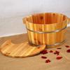 Sauna Wooden Bucket,Relax Pedicure Foot Bath,Foot Massage Spa for Home,Foot and Leg Spa for Adults Foot Spa Household Wash Ba view 3