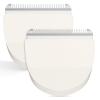 2 Pack Professional Peanut Replacement Blade-Precision-Ground for Smooth Cutting Snap-On Compatible with Wahl Peanut Clippers & Trimmers #2068-300, White/Silver view 1