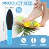 100 Pcs Pedicure Foot File Double Sided Callus Remover Sandpaper Foot Sander Scraper Scrubber with Plastic Handle Heel Rasp Tool for Feet Spa(Blue) view 2