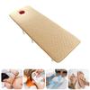 Non-Slip Beauty Salon Bed Sheets Massage Table Mattress with Face Breath Hole Plush Foldable Lash Bed Topper with Elastic Band Round Head Massage Accessories Table Pad,Camel 2.5cm,70x185cm view 1