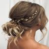JAKAWIN Bride Rhinestone Wedding Hair Vine Crystal Hair Piece Bridal Headpiece Hair Accessories for Wome HV190 (2 Gold) view 3