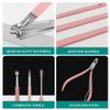 20 PCS Manicure Set Professional Pedicure Care Tools Stainless Steel Scissor Tweezer Knife Nail Clippers Grooming Kit,20PCS B view 2