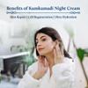 Blue Nectar Kumkumadi Night Cream with Jasmine for Glowing Skin for Women (1.7 Fl Oz) and Walnut Gel Scrub for Deep Exfoliation (1.7 Fl Oz) view 3