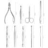 19 Pcs Manicure Set Nail Clippers Pedicure Kit Stainless Steel Manicure Kit Nail Clippers Professional Grooming Kit Nail Tools,Black view 2