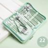 22 Pieces Manicure Set Professional Nail Clippers Pedicure Kit Nail Art Tools Stainless Steel Women Men Grooming Kit for Travel,Blue set view 4