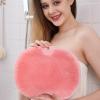 Shower Foot Scrubber Massager Cleaner for Shower Floor,Silicone Back Scrubber,Acupressure Mat with Non-Slip Suction Cups,Improve Circulation,Exfoliation,Dead Skin Remover (Pink) view 1