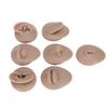 Body Piercing Practice Model Simulation Ear Model Soft Nose Tongue Model Silicone for Beginners (Deep Skin Color) view 1