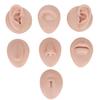 Body Piercing Practice Model Simulation Ear Model Soft Nose Tongue Model Silicone for Beginners (Medium Skin Color) view 1