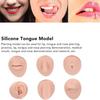 Body Piercing Practice Model Simulation Ear Model Soft Nose Tongue Model Silicone for Beginners (Medium Skin Color) view 4