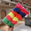100 pieces of Korean version of simple matching student adult seamless high elastic rubber band hair accessories head rope scrunchie GB-JX002 (light color) view 1