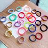 100 pieces of Korean version of simple matching student adult seamless high elastic rubber band hair accessories head rope scrunchie GB-JX002 (light color) view 2