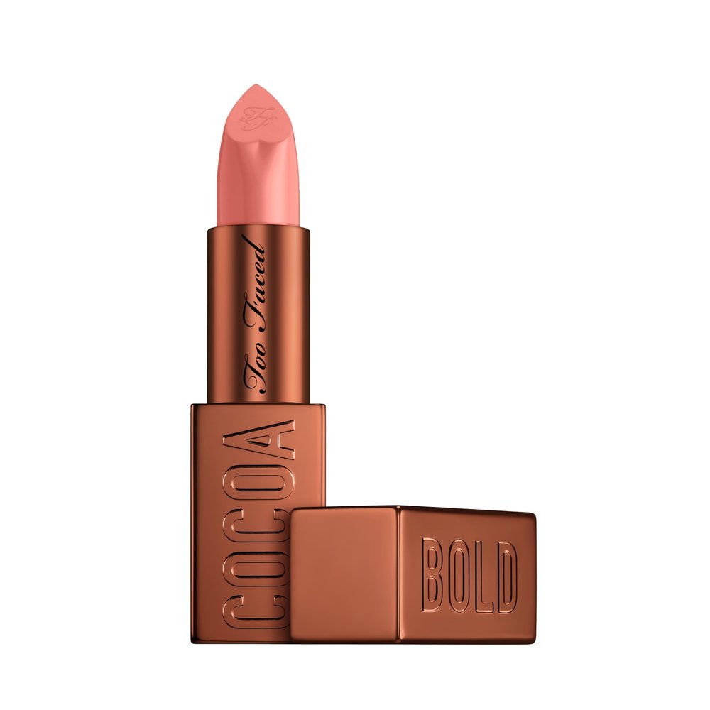 Too Faced Cocoa Bold Lipstick | Creamy, Nude Lipstick Shades with Demi-Matte Finish, 0.11 Ounce, Buttercream