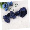 LALAFINA 2pcs Bowknot Hair Golden Trim for Professional and Daily Use Elegant Hair Bun Net for and Dance view 4