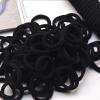 100 pieces of Korean version of simple matching student adult seamless high elastic rubber band hair accessories head rope scrunchie GB-JX002 (black) view 2