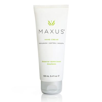 Maxus Hand Cream, Vegan Moisturizing Cream with Jojoba Oil and Palmarosa, Hydrates Dry Hands, Supports Skin Elasticity, 1.7 oz